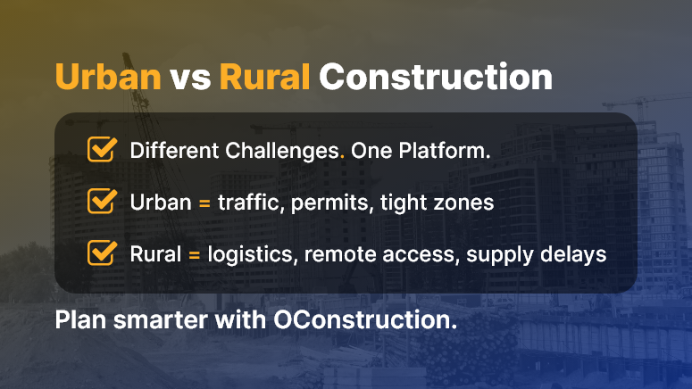 Urban vs Rural Construction