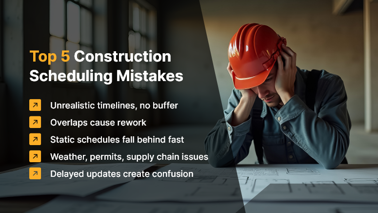 Top 5 Construction Scheduling Mistakes